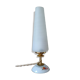 upcycled table lamp | white glass, vintage charm