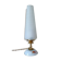 upcycled table lamp | white glass, vintage charm