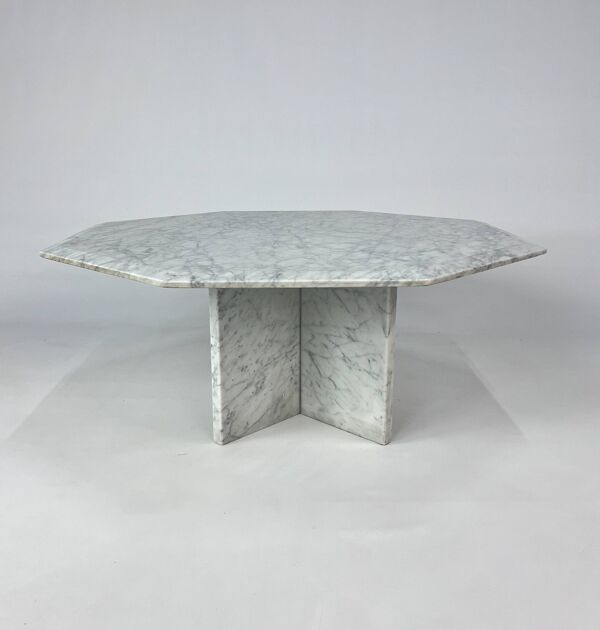 Table basse vintage en marbre, années 1970