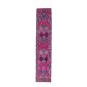 Vintage Hot Pink Turkish Hand-Knotted Runner 81x390