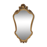 Miroir baroque en bois doré, France années 1950