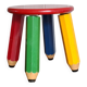 Tabouret crayon Memphis