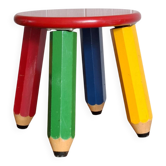 Tabouret crayon Memphis