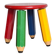 Tabouret crayon Memphis