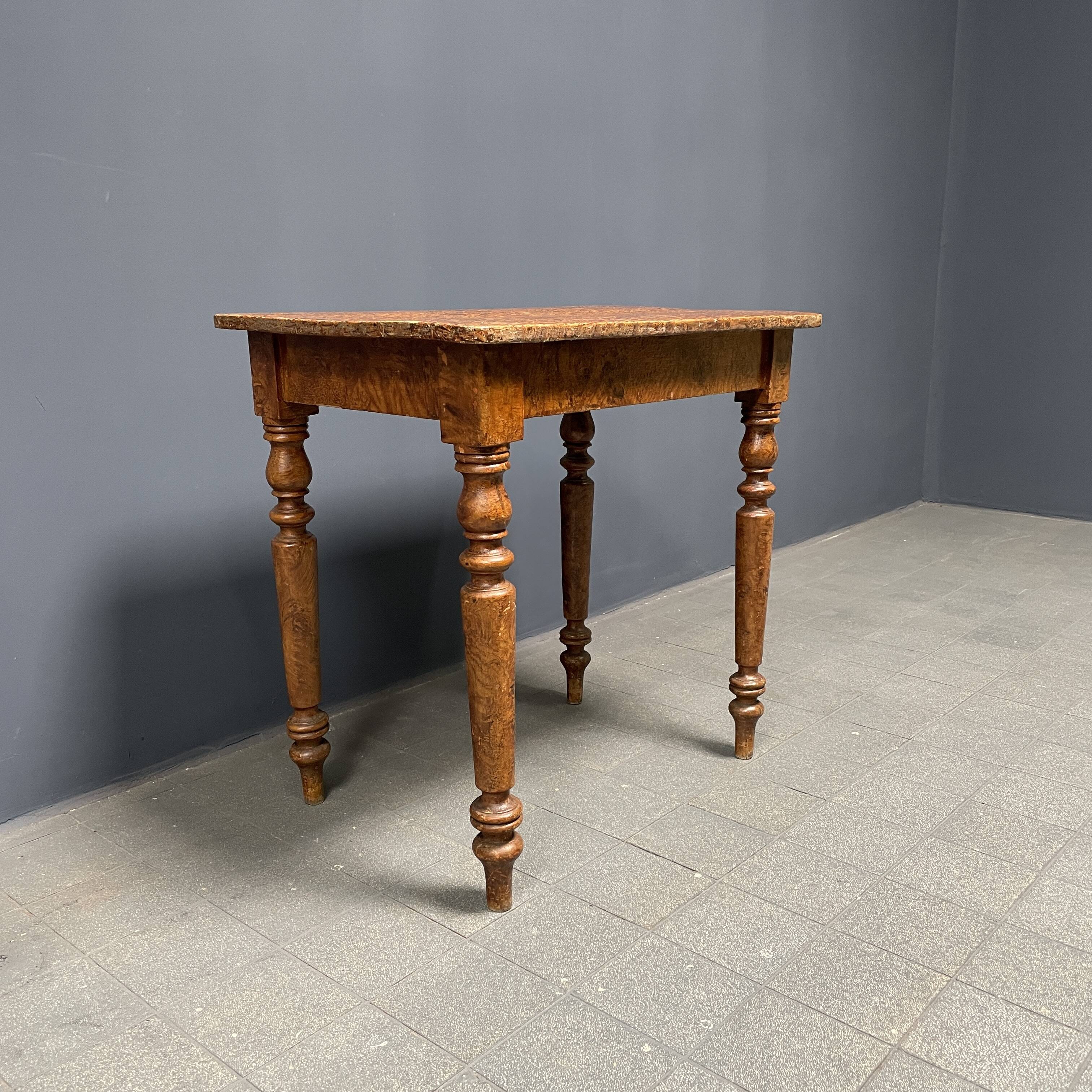 Painted old brocante small table