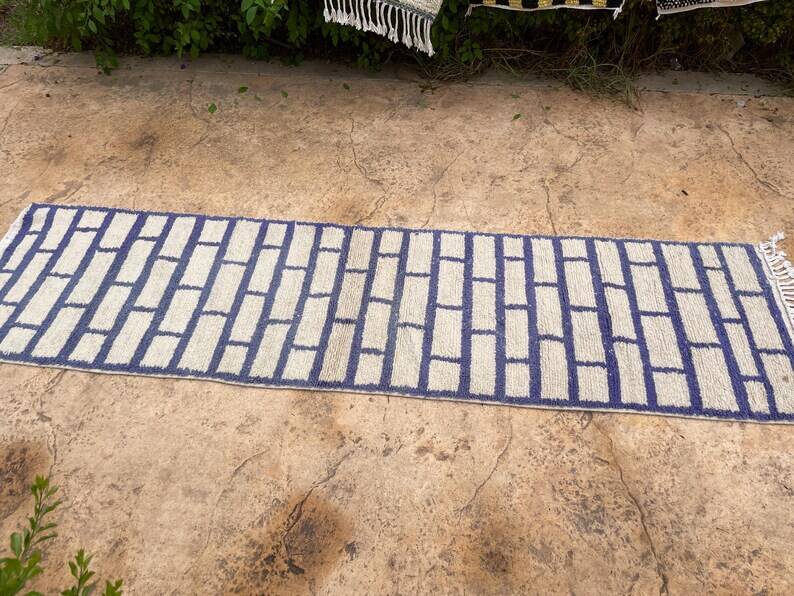 Handmade Moroccan runner 400cm x 70cm