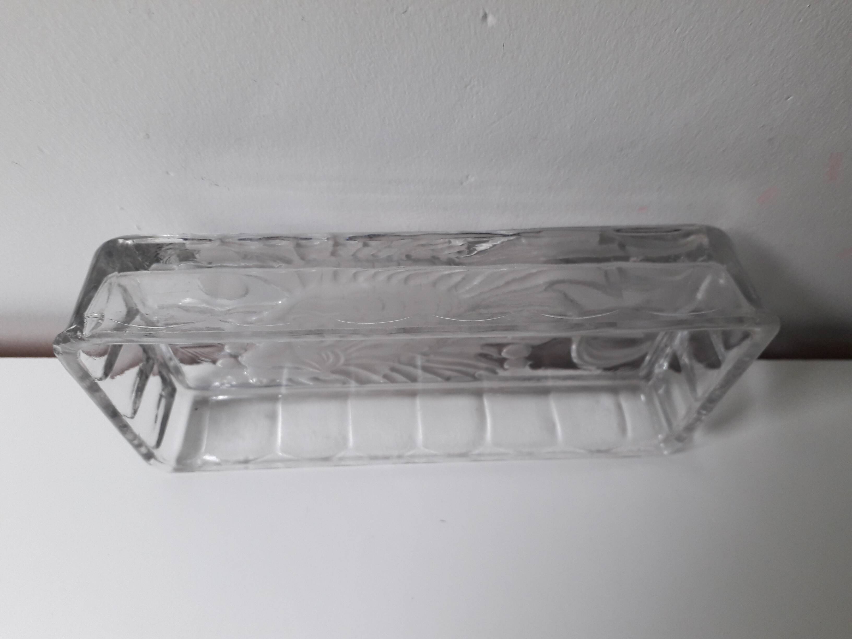 Fish pattern butter dish 1970 (17.5x8.5cm) A1