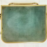 Ancien paire de chaises pliantes chaisor - métal & velours - vintage 60's 70's