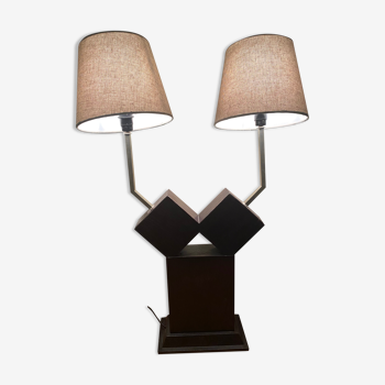 Lampe design en bois