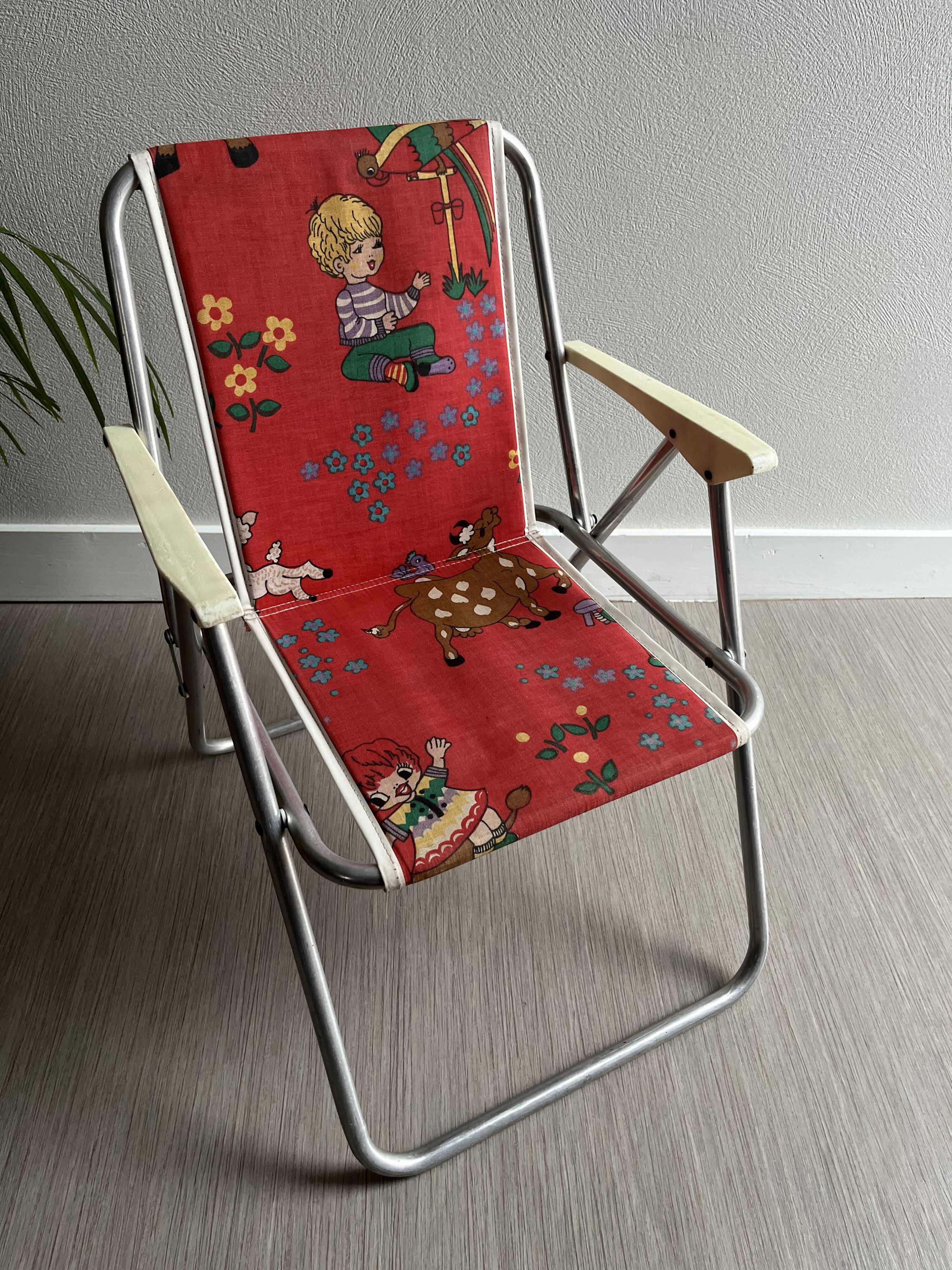 Vintage children's camping chair