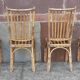 Chaises en bambou et rotin (lot de 6)