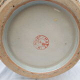 Rare and large vase satsuma in round bump. Mid-20th.