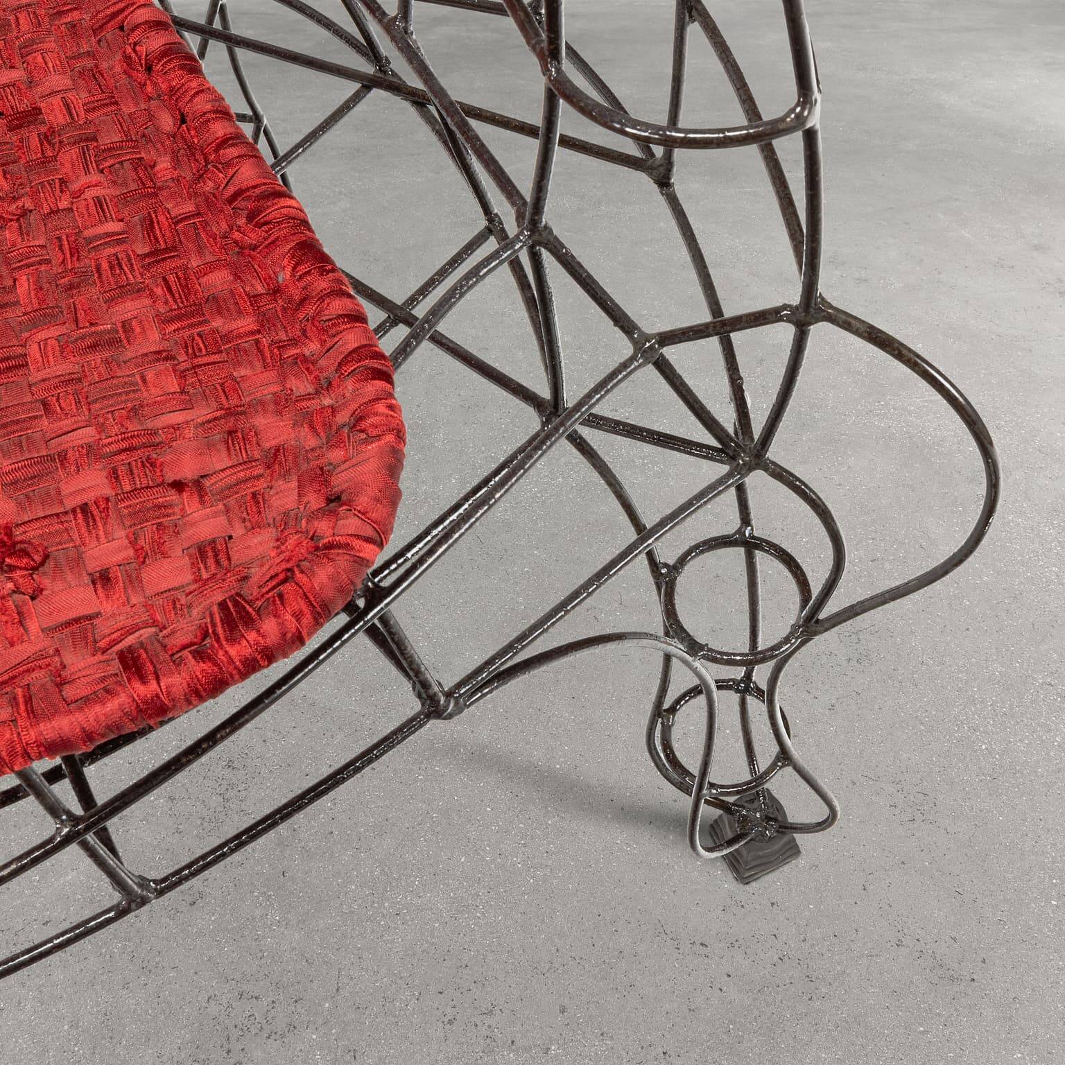 Fauteuil Maria, série Minimalisti, fer, design Anacleto Spazzapan