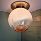 Large Murano glass ceiling light, Mazzega (Italy), 1970.