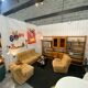 Salon modulable vintage en tissu