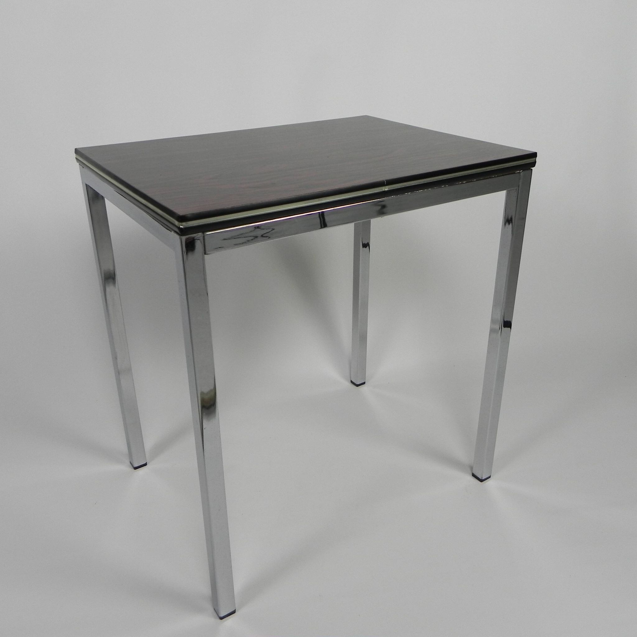 Table basse en formica et métal chromé, 1960s