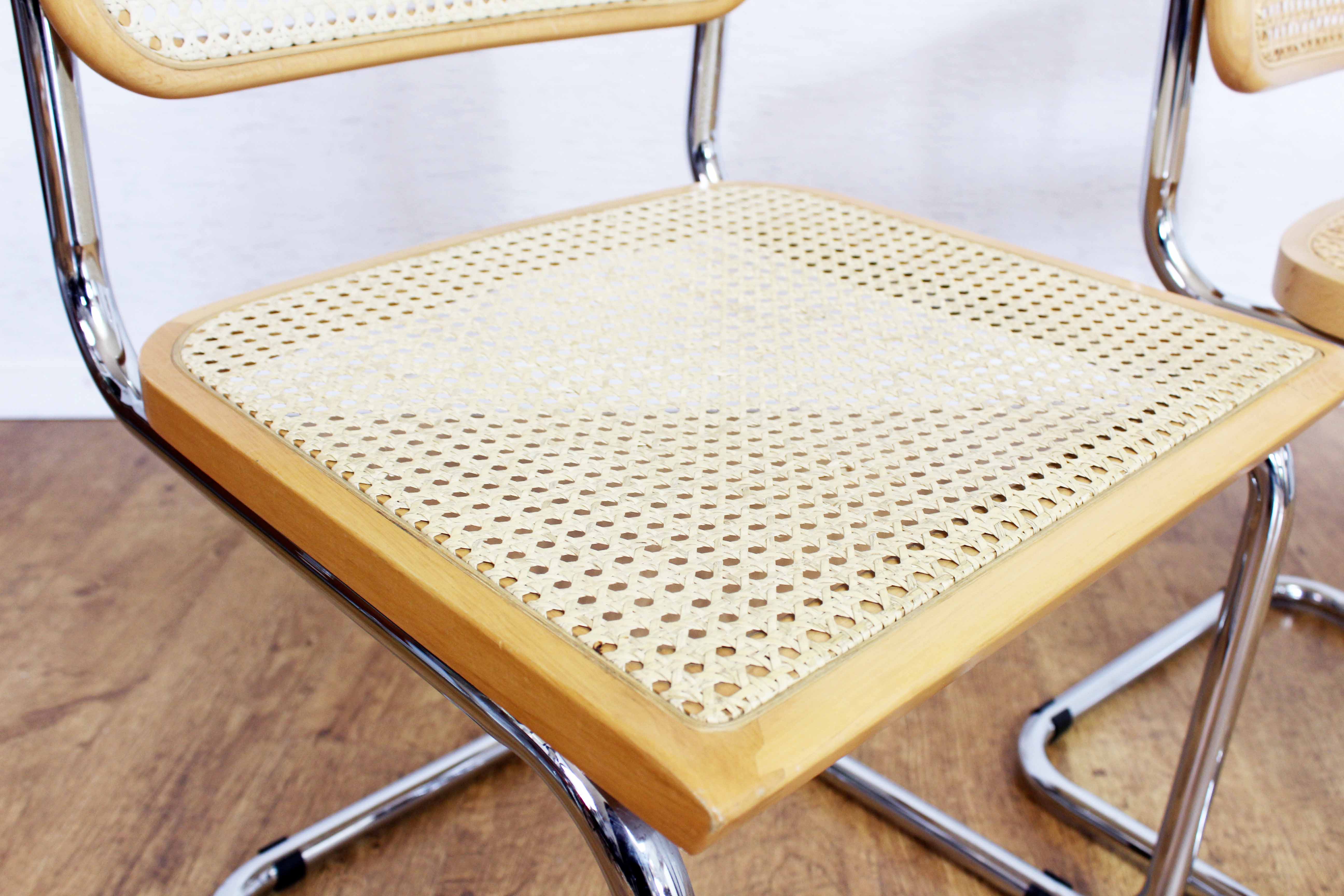 Pair of chairs Breuer B32 70s Italy