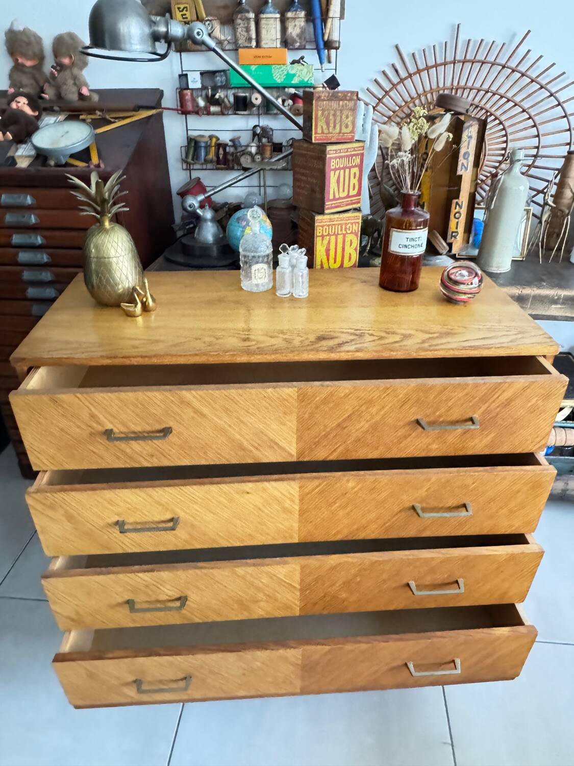 Old vintage chest of drawers