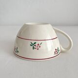 Antique earthenware cup “Solange” Digoin Sarreguemines