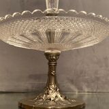 Centerpiece cup enhanced vase cornet crystal Val Saint Lambert late nineteenth