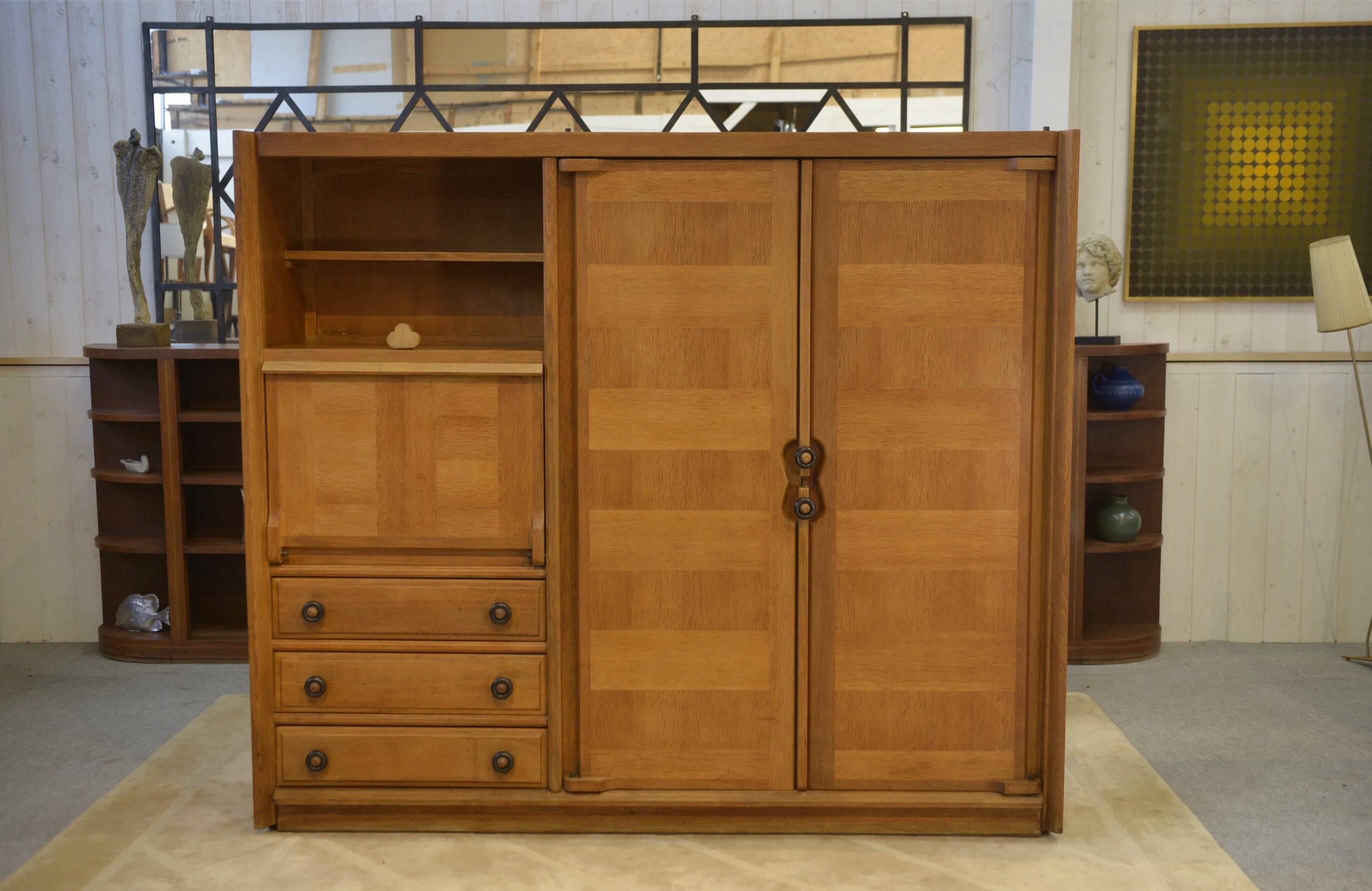 Secretary cabinet by Guillerme and Chambron for Your Home 1950s