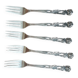 Set of 5 original metal forks