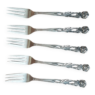 Lot de 5 fourchettes métal original