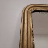 Large antique Louis Philippe gilded mirror