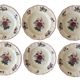 6 large antique deep plates in Sarreguemines earthenware