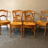 6 old chairs in cherry tree