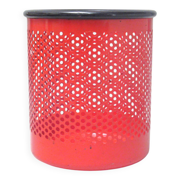 Corbeille Cribbio rouge Rexite Années 80