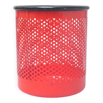 Corbeille Cribbio rouge Rexite Années 80