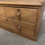 Old dresser with wooden drawers