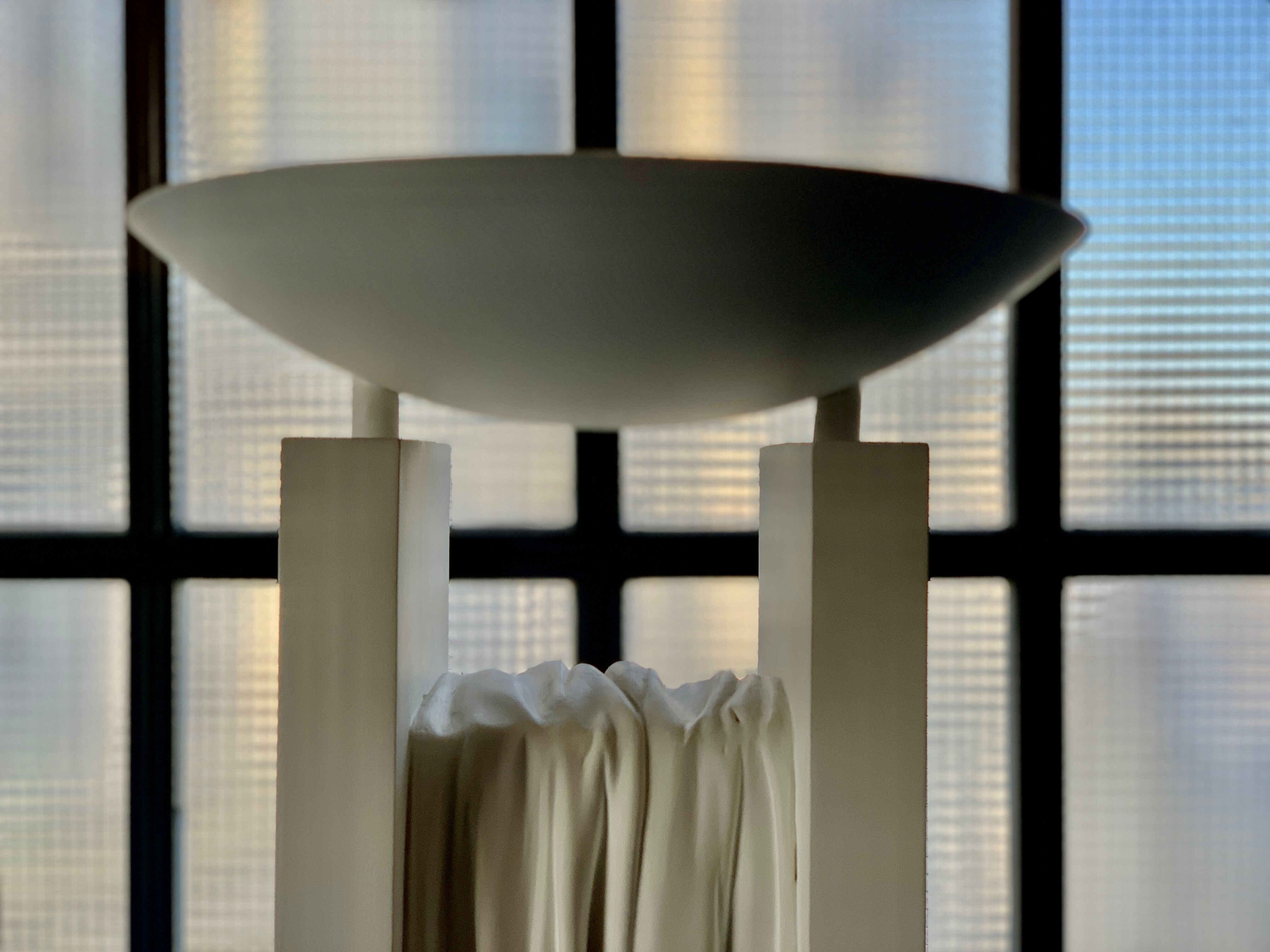 Loic Beuchet plaster lamp  ref 1391 ed. Sedap Workshop 1984