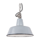 Grey industrial enamel lamp from Poland, 1960