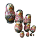 Russian doll comprising 10 matriochkas