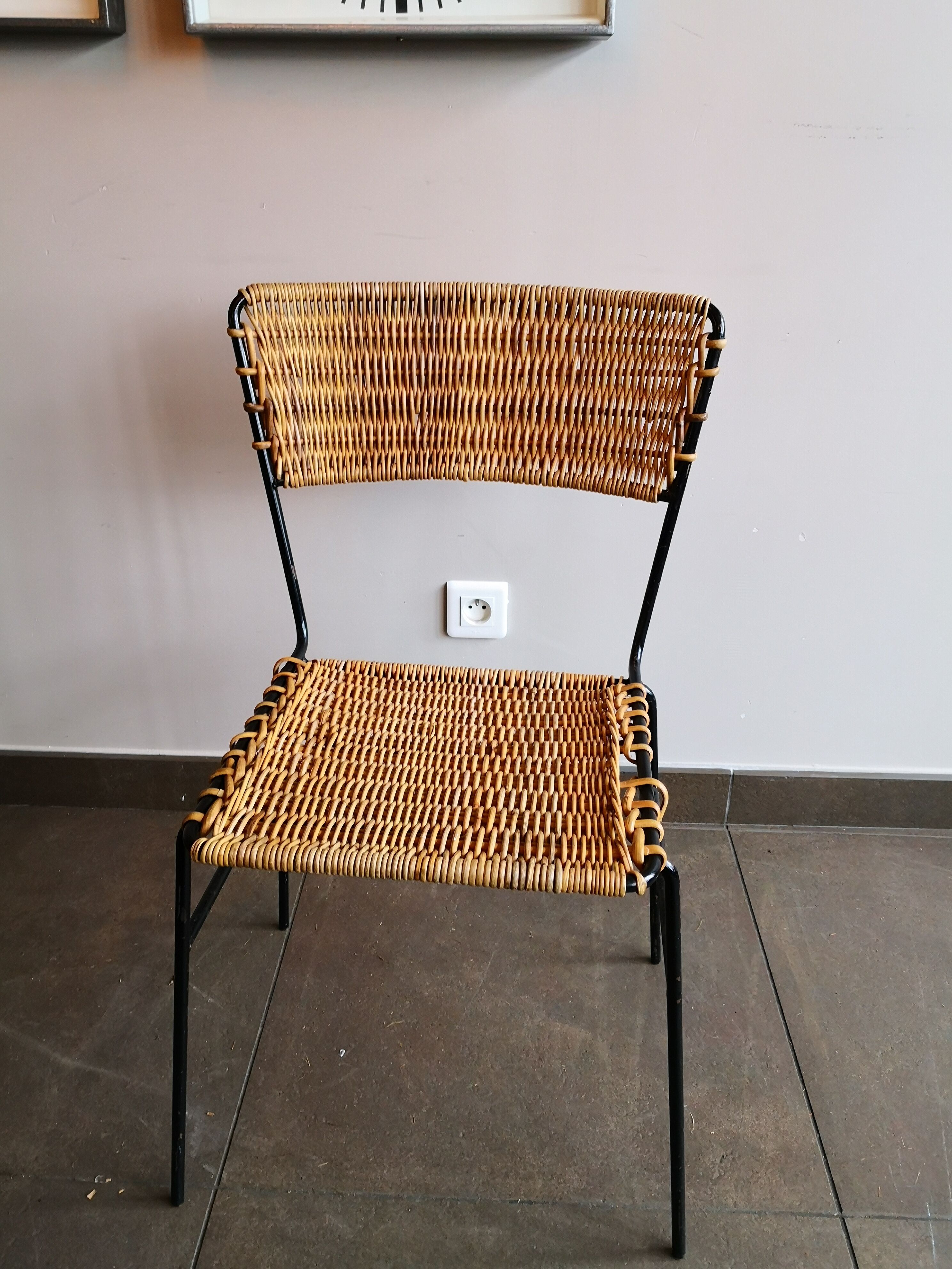 Rattan chair, Germany, 70s