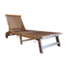 Solid teak lounge chair