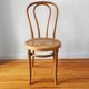 Chaise bistrot vintage assise en cannage