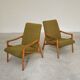 Pair of light green armchairs by Jiri Jiroutek for Interier Praha, 1960