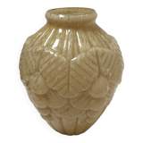 Clichy art deco glass vase