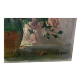 Tableau 'Bouquet de roses" Emile Prodhon