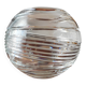 Round crystal vase
