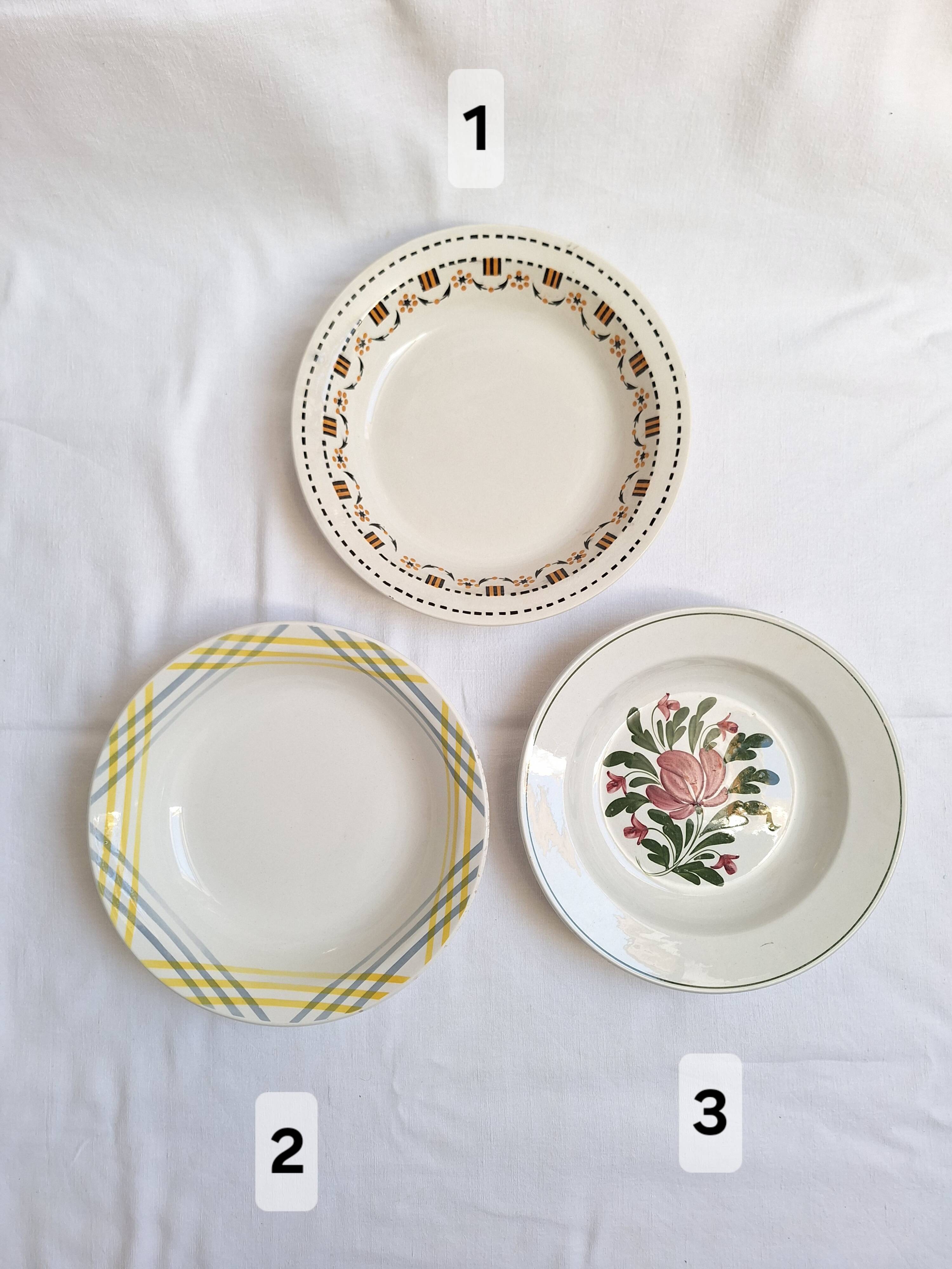 Shallow dish Gien, Moulin des Loups, K&G Luneville