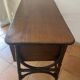 Rattan desk with three drawers