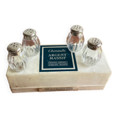 Salières christofle avec bouchon argent