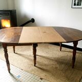Table à volets ancienne en bois massif
