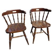 4 western-style bistro chairs in beech wood