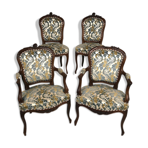Ensemble de deux fauteuils et deux