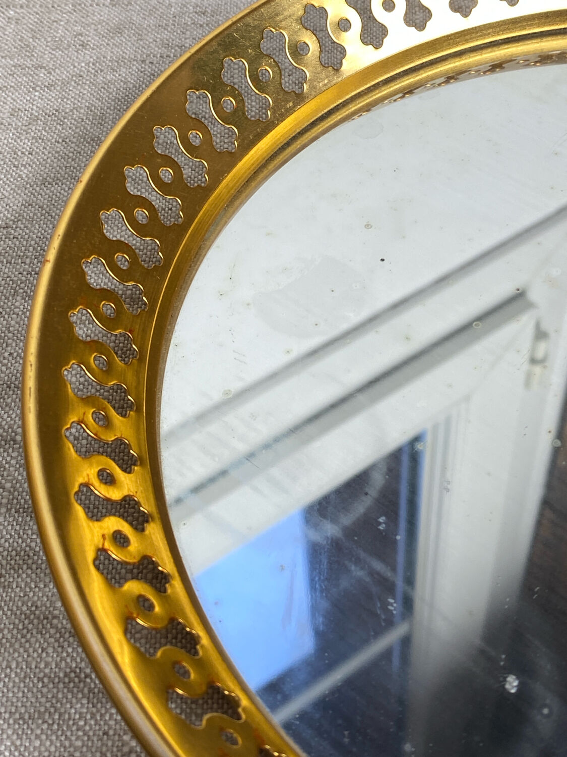 Oxydor mirrored tray, 1950s/60s